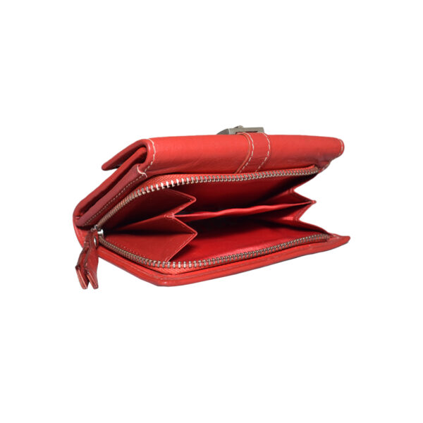 Red leather fashion bags