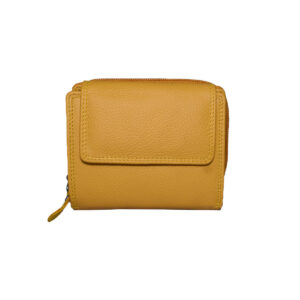 Leather Ladies Purse Yellow